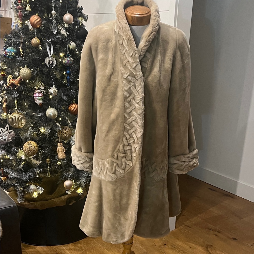 Elegant Tan Teddy Jacket